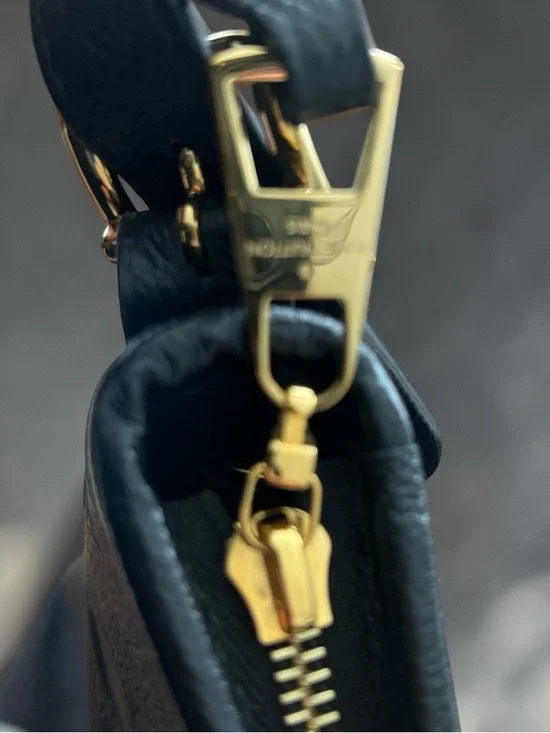 Louis Vuitton Black Monogram Empreinte Shoulder Bag with Gold Hardware - Picture 12 of 16